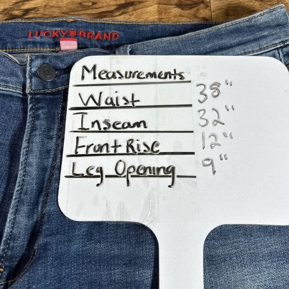 Lucky‎ Brand Jeans Men's 36x34 (38x32) Blue 363 Vintage Straight Stretch Denim